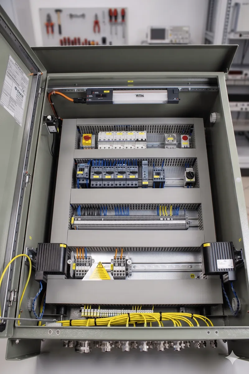 Trafoschaltschrank mit Steuerungstechnik – EMB Fertigung
